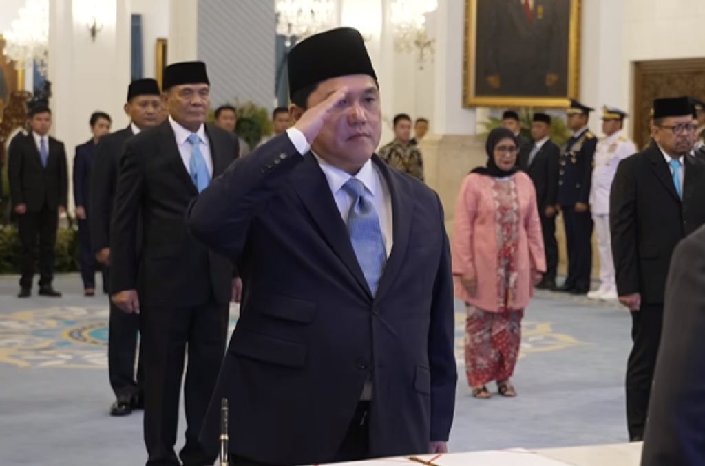 Dilantik Prabowo, Erick Thohir Jadi Menpora Gantikan Dito Ariotedjo