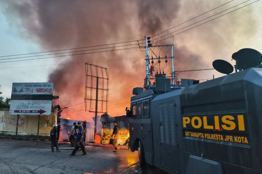 Kebakaran di Jayapura, 26 Rumah Ludes Dilalap Api dengan Kerugian Capai Rp4 Miliar