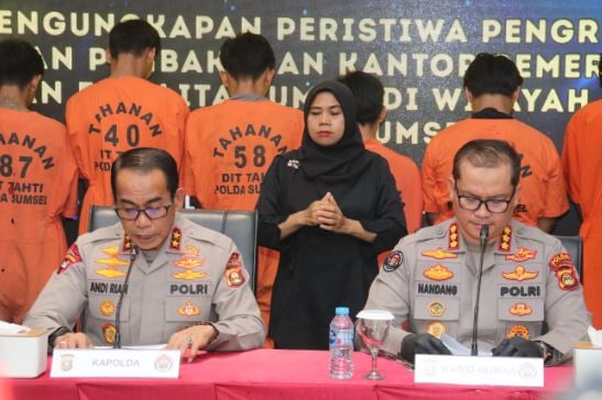 Polisi Tetapkan 25 Tersangka Perusakan saat Demo Agustus di Palembang dan OKU