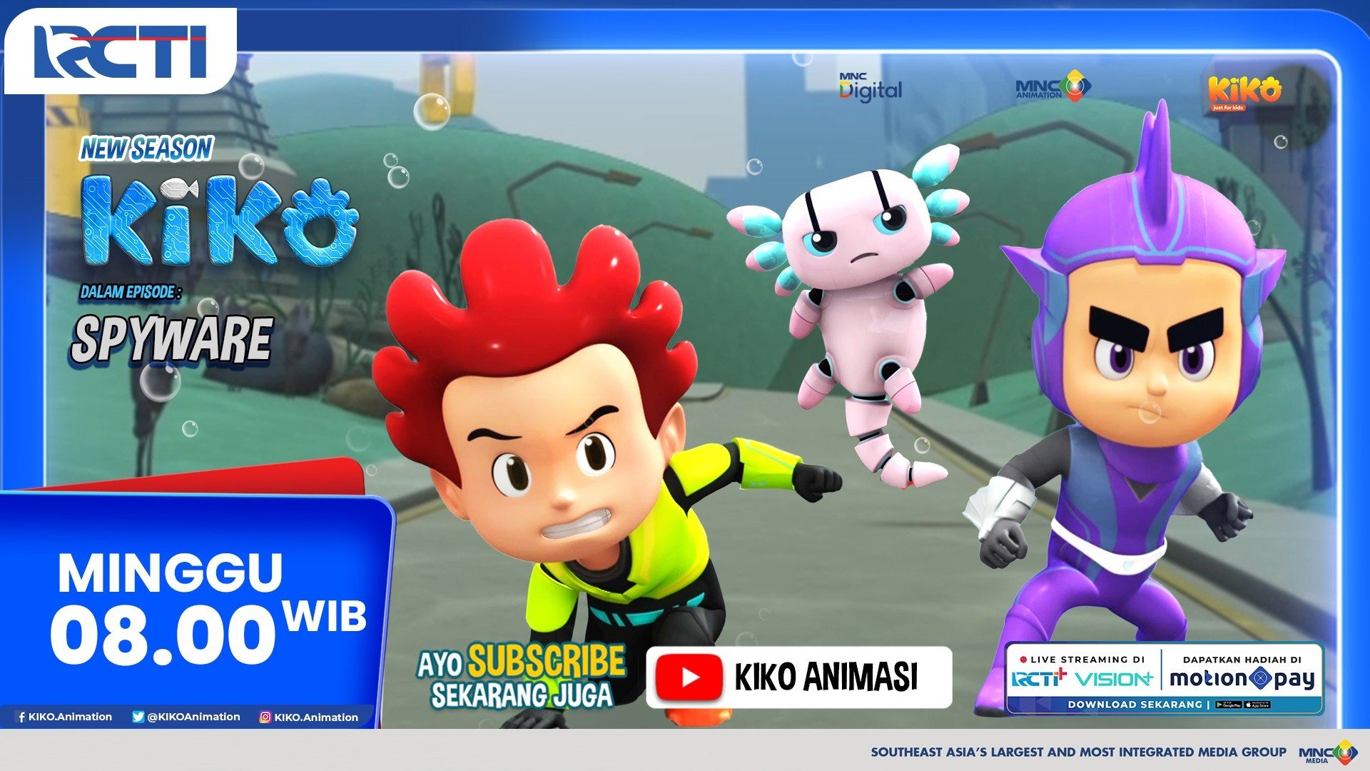 KIKO Season 4 Episode SPYWARE, Minggu 21 September 2025 Pukul 08.00 Pagi di RCTI