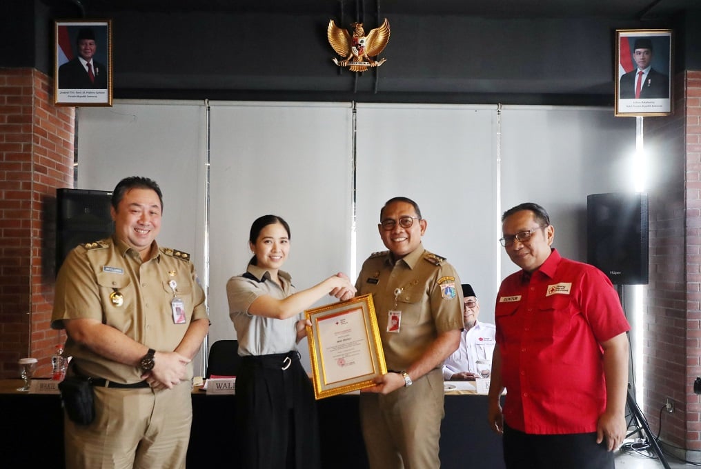 Wali Kota Arifin Apresiasi Donasi Rp50 Juta MNC Peduli ke PMI Jakpus