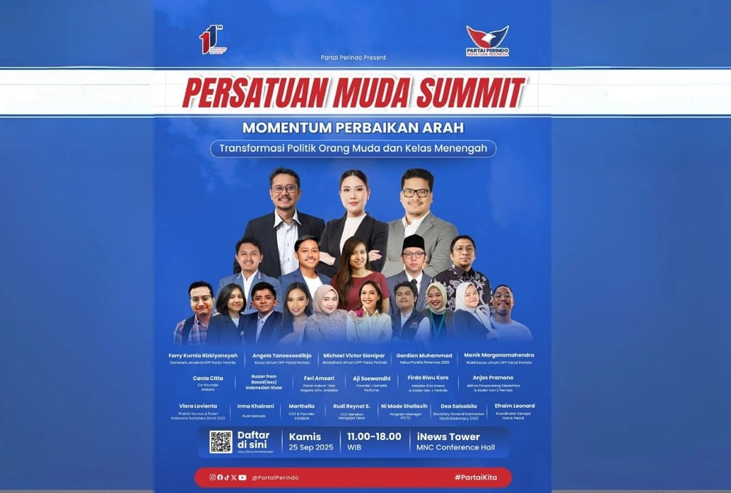 Persatuan Muda Summit, Partai Perindo Beri Ruang Inklusif untuk Pemuda hingga Disabilitas Adu Gagasan