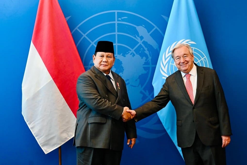 Prabowo Bertemu Sekjen PBB, Bahas Gaza hingga Perdamaian Dunia