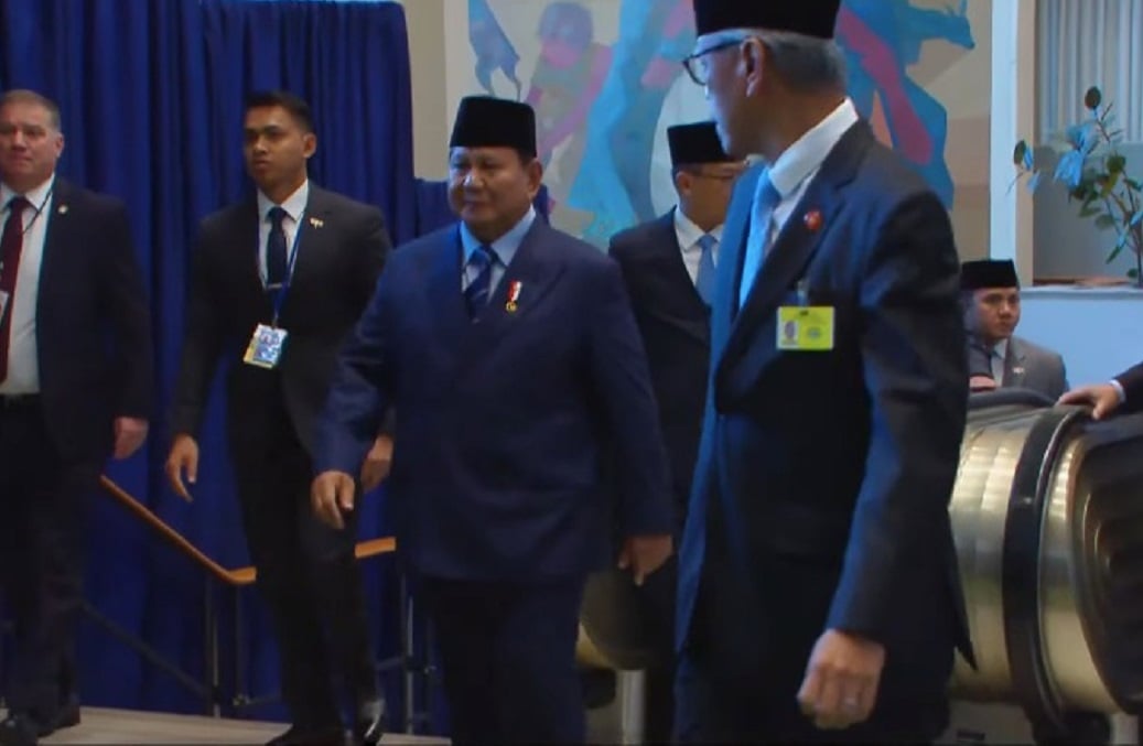 Prabowo Tiba di Markas PBB jelang Pidato Sidang Umum, Didampingi Didit