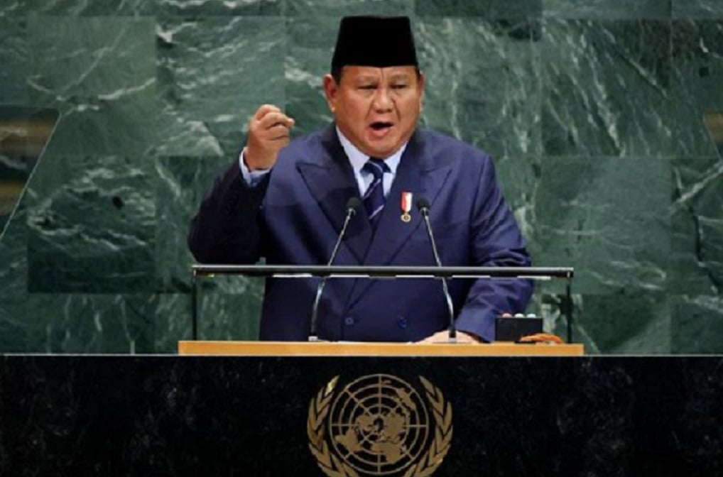 Prabowo Ungkap Rencana Bangun Tanggul Laut Raksasa 480 Km di Hadapan Pemimpin Dunia