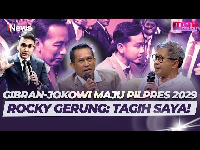 Rocky Gerung Bikin Heboh! Prediksi Gibran Jadi Presiden Jokowi Jadi Wapres