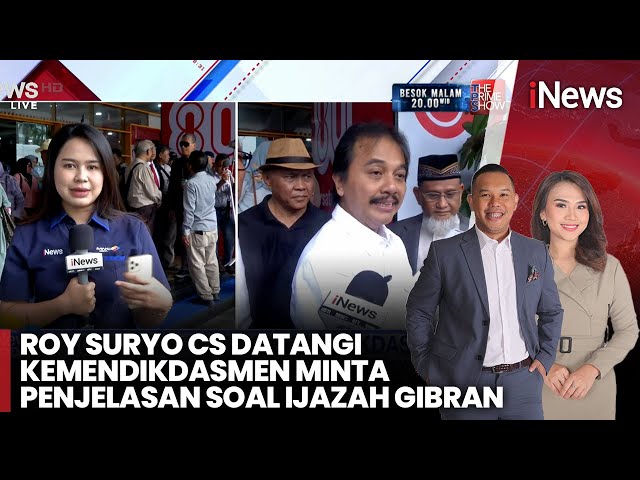 Roy Suryo Cs Datangi Kemendikdasmen Pertanyakan Dugaan Ijazah Setara SMA Milik Gibran