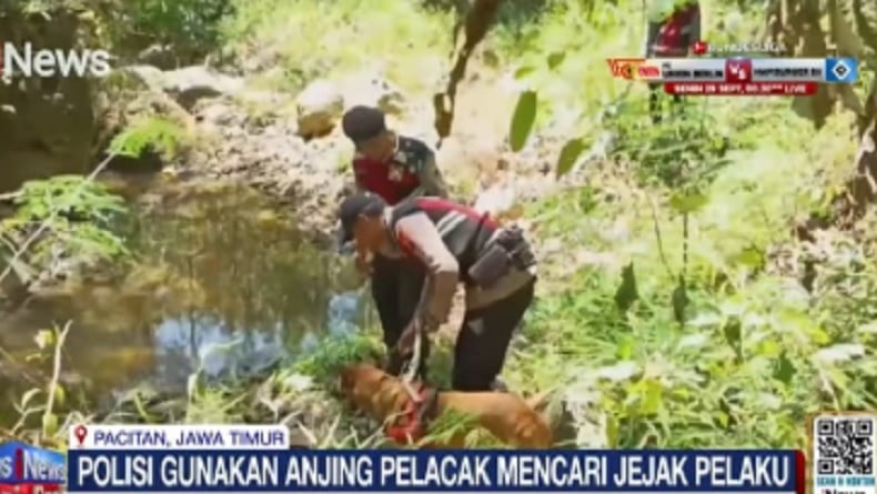 Polisi Kerahkan Anjing Pelacak Buru Pria yang Bantai Satu Keluarga di Pacitan