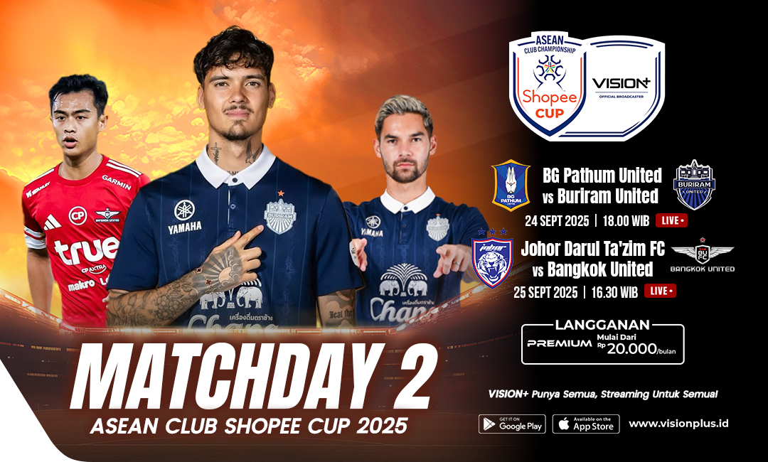 Jadwal dan Cara Nonton ASEAN Club Championship Shopee Cup 2025-2026 Matchday 2 di Vision+