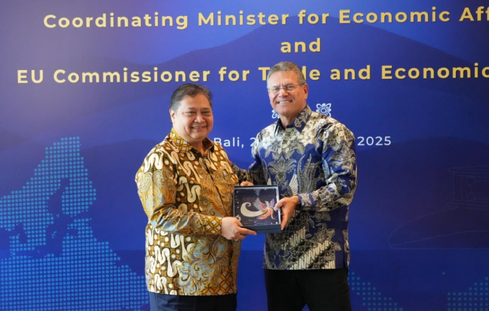 Menko Airlangga Bertemu Komisioner Eropa, Bahas Percepatan Implementasi IEU-CEPA