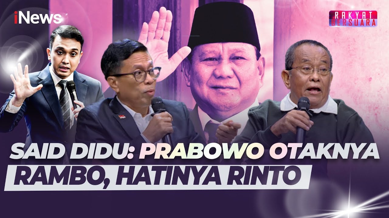 Presiden Prabowo di Mata Said Didu: Otaknya Rambo, Hatinya Rinto