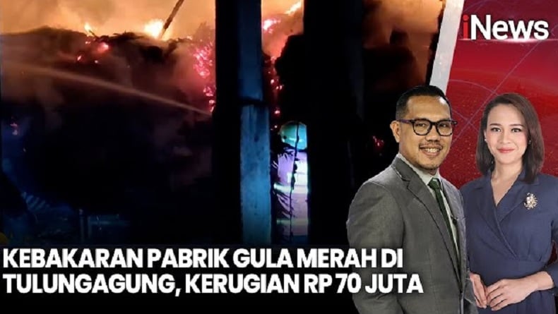 Gudang di Tulungagung Hangus Terbakar, Api Diduga dari Korsleting Listrik Mesin Pompa Air
