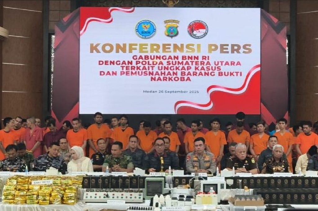 Polda Sumut-BNN Tangkap 6.004 Tersangka Narkoba Sepanjang Tahun Ini, Sita Sabu 1,7 Ton