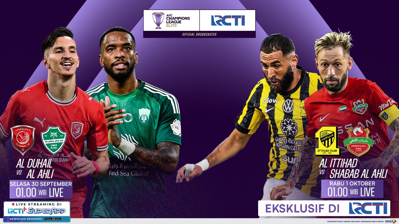 Duel Neraka di AFC Champions League Elite! Al Duhail Vs Al Ahli Live RCTI