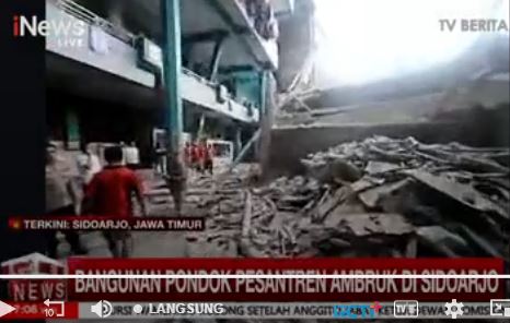 Kronologi Musala Ponpes Al Khoziny Sidoarjo Ambruk, Sejumlah Korban Dievakuasi 