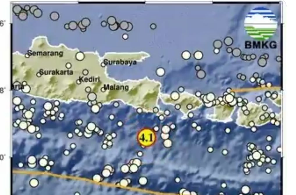 Pusat Gempa Hari Ini 2 Menit yang Lalu Guncang Jembrana Bali, Cek Magnitudonya