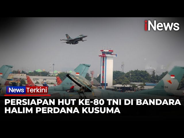 Puluhan Jet Tempur Penuhi Halim Perdanakusuma, Siap Unjuk Gigi di Demo Udara HUT ke-80 TNI