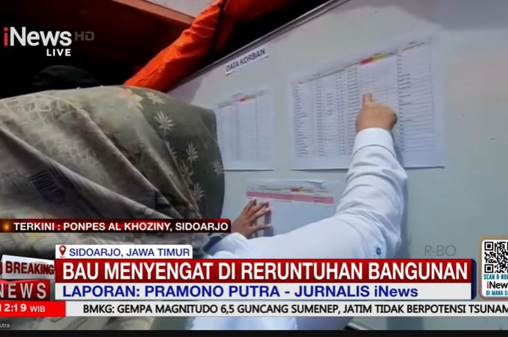 Update Musala Ambruk Ponpes Al Khoziny, Bau Menyengat Mulai Tercium dari Reruntuhan