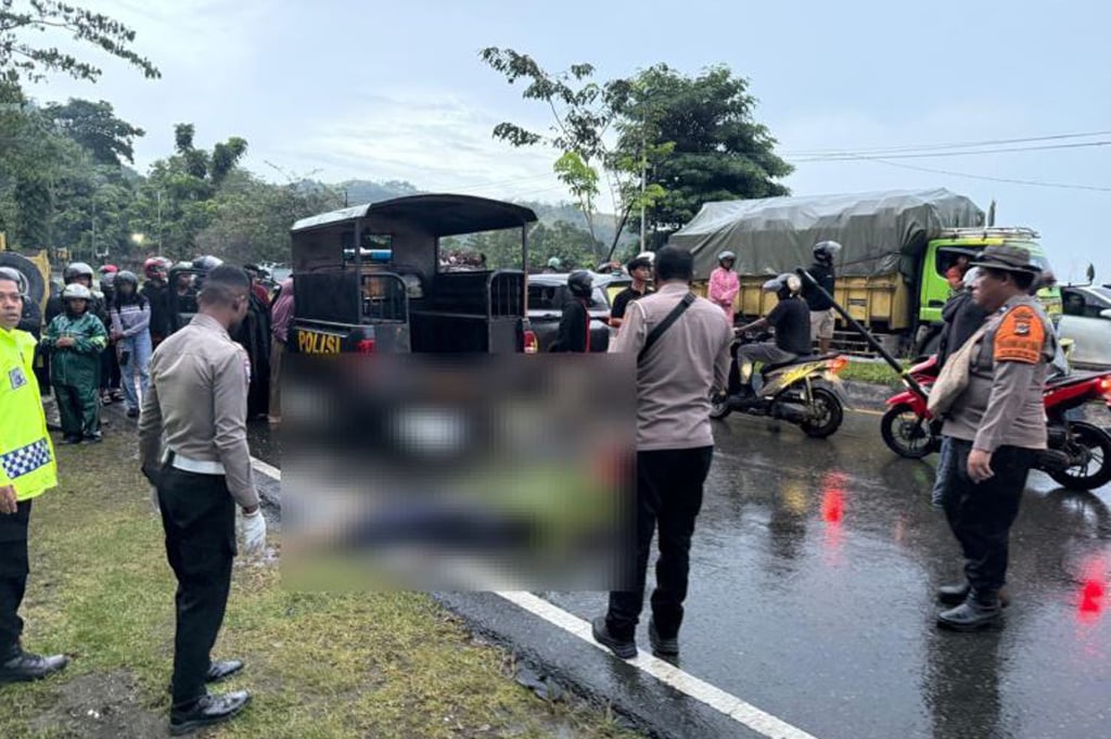 Kecelakaan Maut di Sentani, Pelajar Tewas Tertabrak Truk saat Motor Tergelincir