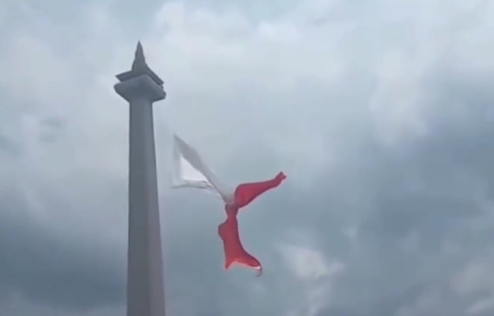 Kronologi Robeknya Bendera Merah Putih saat Gladi HUT ke-80 TNI