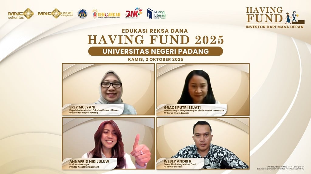 MNC Sekuritas-MNC AM Gelar Having Fund 2025, Edukasi Reksa Dana untuk Mahasiswa Universitas Negeri Padang