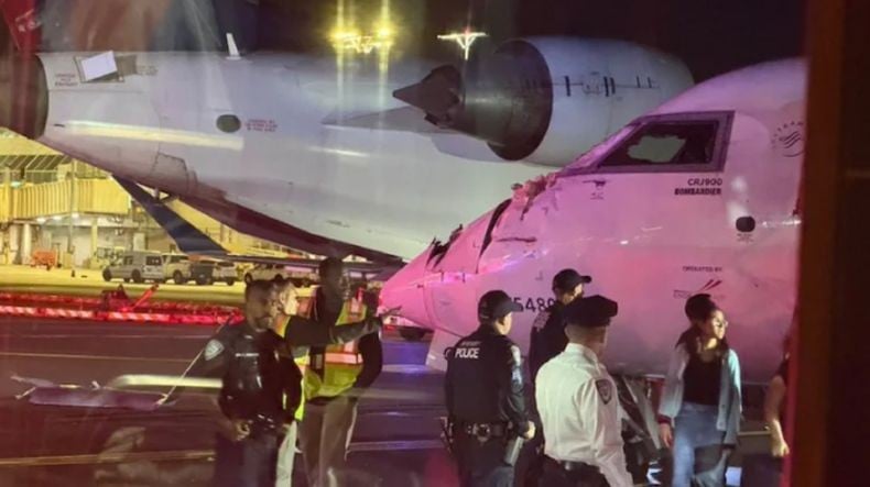 2 Pesawat Komersial Tabrakan di Bandara New York