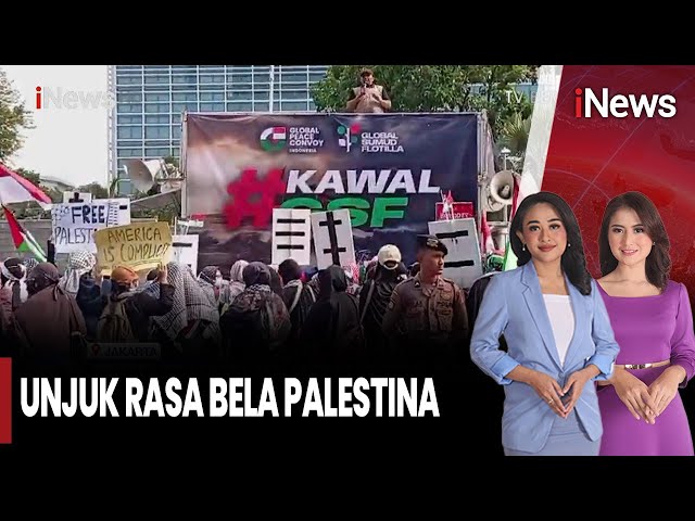 Unjuk Rasa Bela Palestina di Depan Kedubes AS