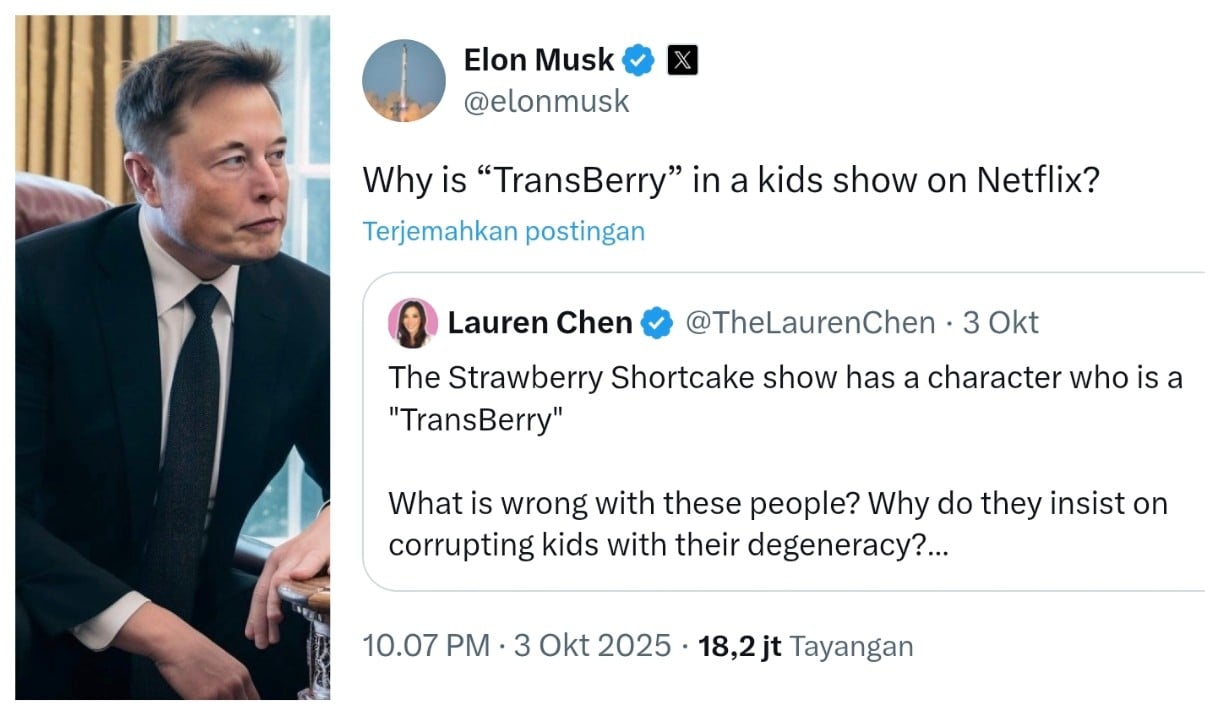 Diamuk Elon Musk Dituduh Promosikan Konten LGBTQ, Netflix Rugi Rp250 Triliun 