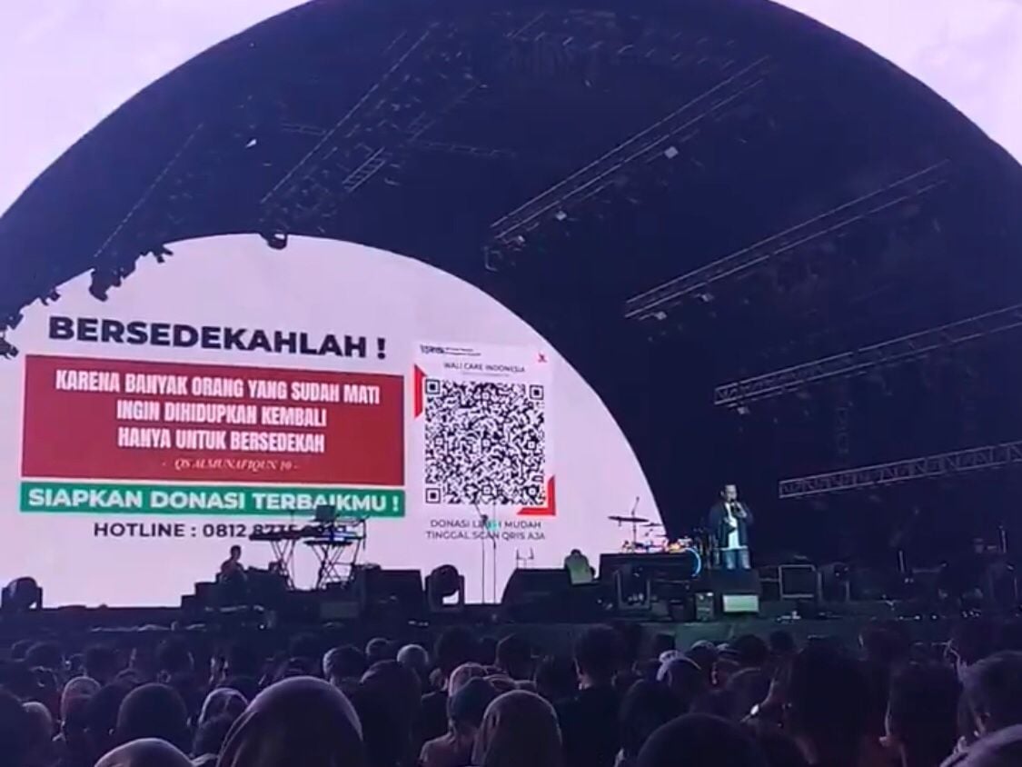 Luar Biasa! Wali Band Ajak Penonton Synchronize Fest 2025 Sedekah untuk Palestina