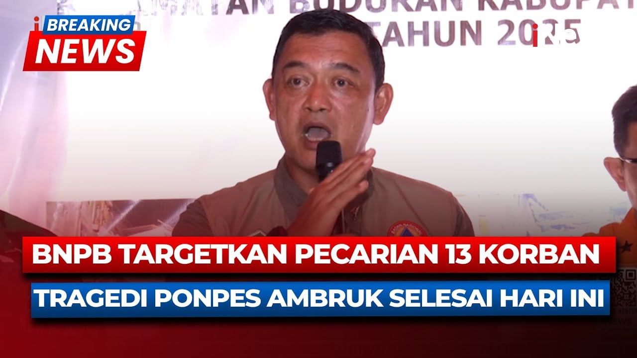 Hari Ini Pencarian Korban Ponpes Al Khoziny Ditargetkan Selesai