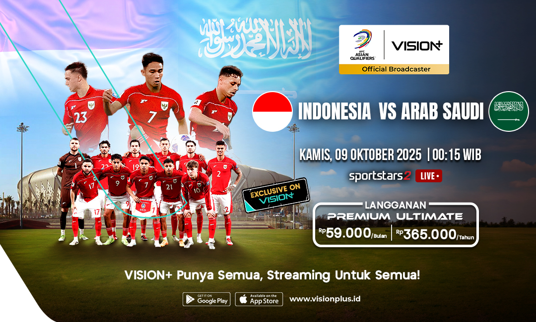 Jadwal dan Link Live Streaming Timnas Indonesia vs Arab Saudi di Round 4 Kualifikasi Piala Dunia 2026