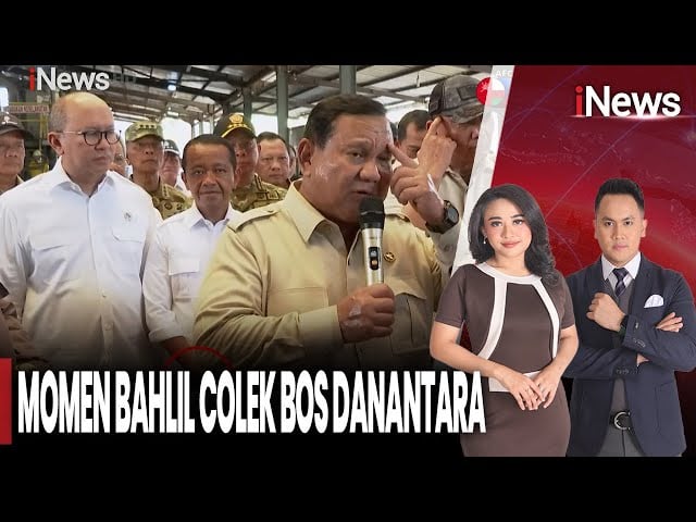 Momen Bahlil Terekam Kamera Colek Tangan Bos Danantara, Ada Apa?