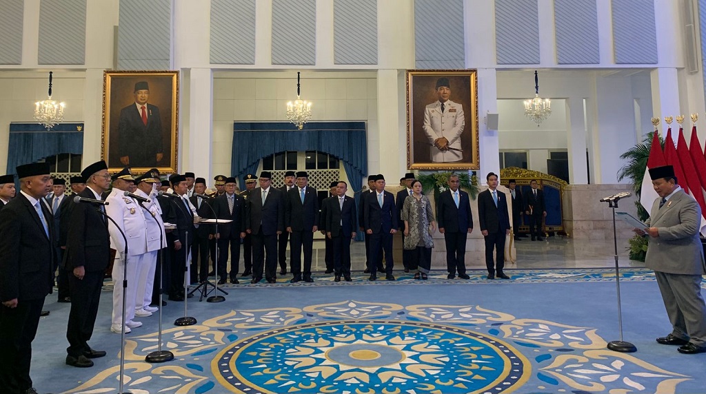 Prabowo Lantik Felix Fernando Wanggai Jadi Ketua Komite Eksekutif Percepatan Pembangunan Otonomi Khusus Papua
