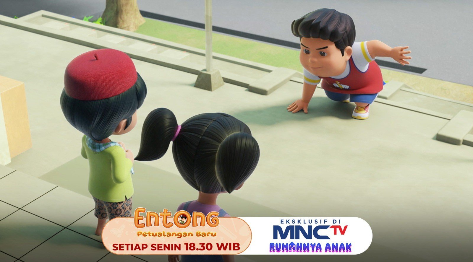 Animasi Entong Episode Baru: Marbot Cilik, Tugas Mulia Berujung Kejadian Kocak