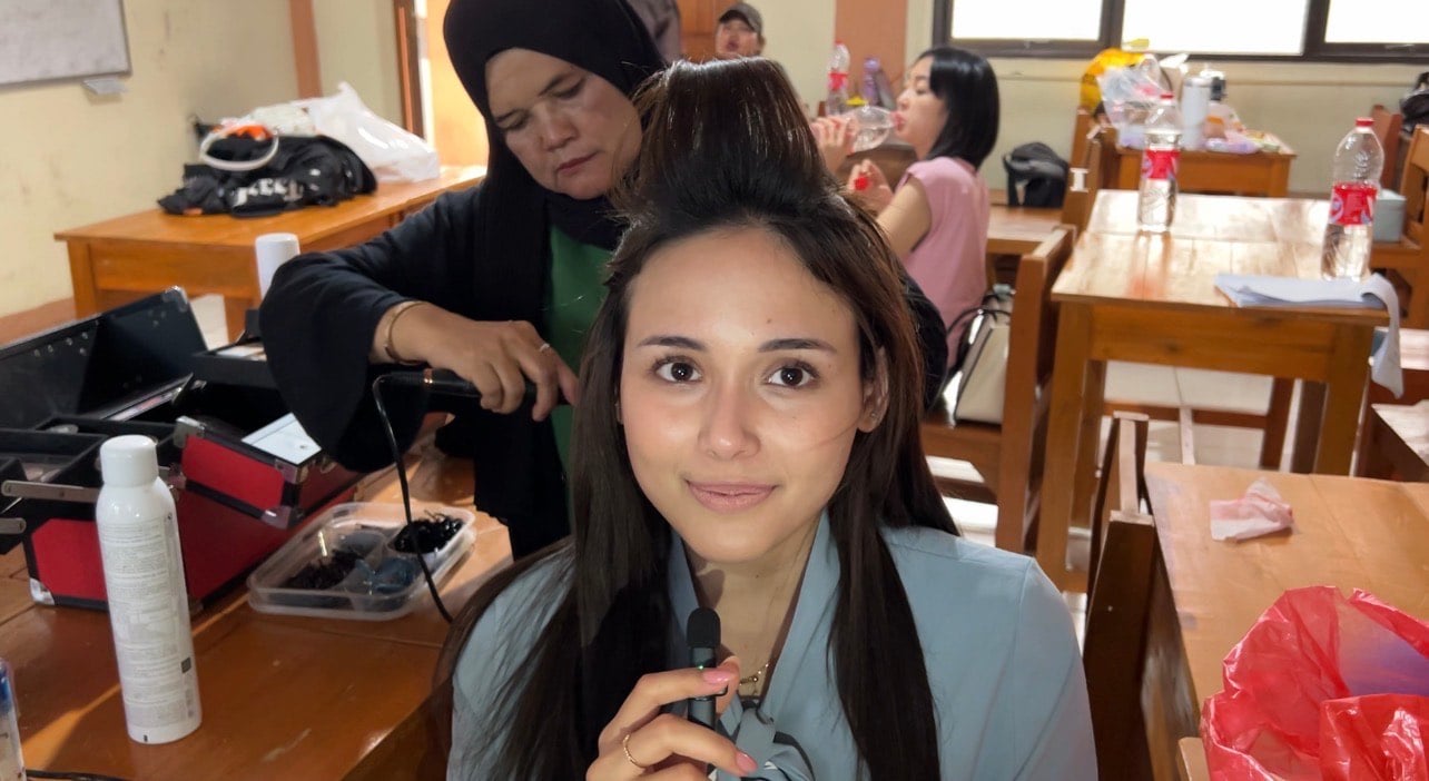 Perdana Akting untuk Microdrama Vision+ Bundadari, Edelenyi Greta Excited!