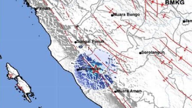 Gempa Bumi Magnitudo 4,0 Guncang Merangin Jambi, Berpusat di Darat
