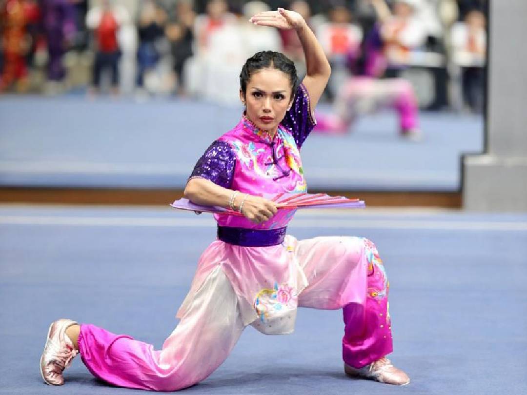 Kaget! Kris Dayanti Wakili Indonesia pada Pertandingan Wushu Internasional di China