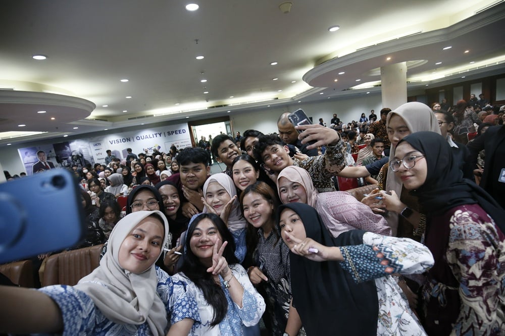 Meriah! Mahasiswa Baru MNC University Penuh Antusias Ikuti Kuliah Umum Angela Tanoesoedibjo