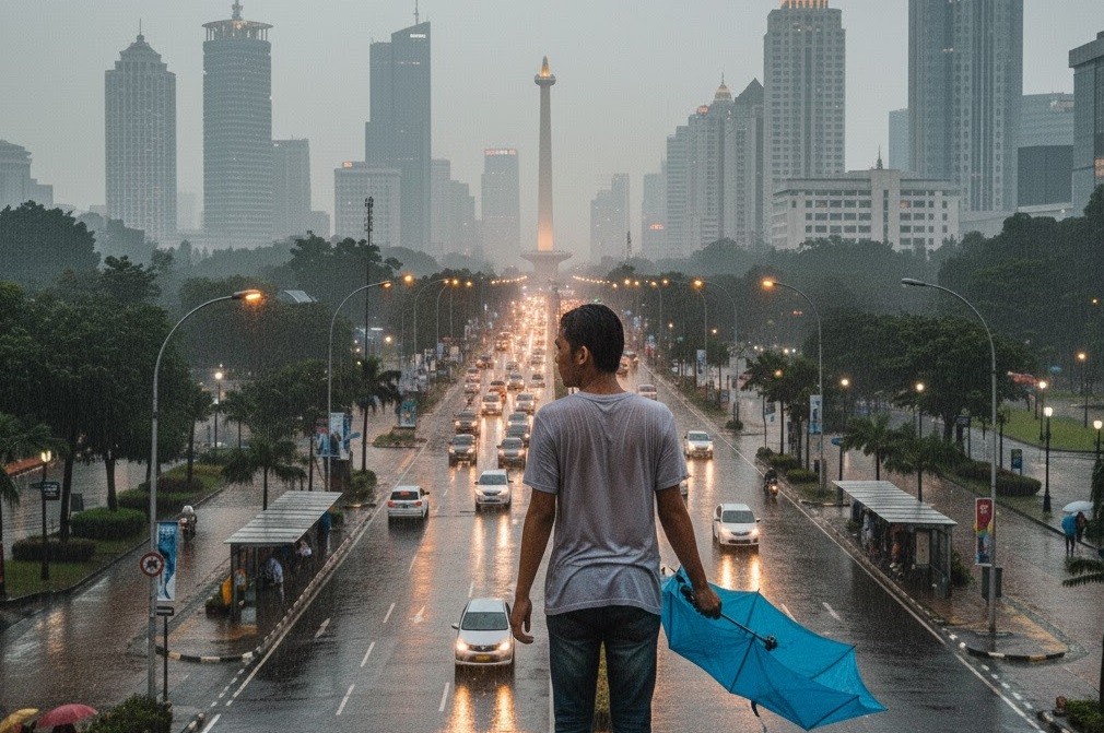 Dokter Imbau Masyarakat di Jakarta Mandi Usai Terkena Air Hujan, Kenapa?