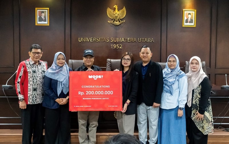 PT WOOK dan USU Kerja Sama, Beri Beasiswa untuk Mahasiswa Berprestasi