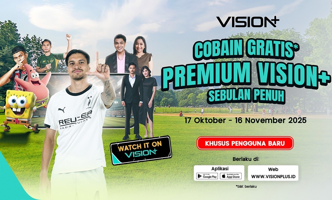 Nonton Bundesliga hingga Series Catatan Hati Seorang Istri GRATIS Sebulan Full, Klaim Promonya Sekarang!