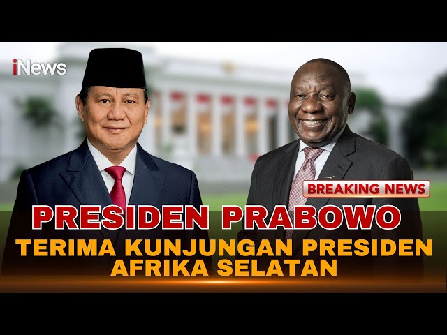 Momen Presiden Prabowo Sambut Hangat Presiden Afrika Selatan Cyril Ramaphosa di Istana Merdeka