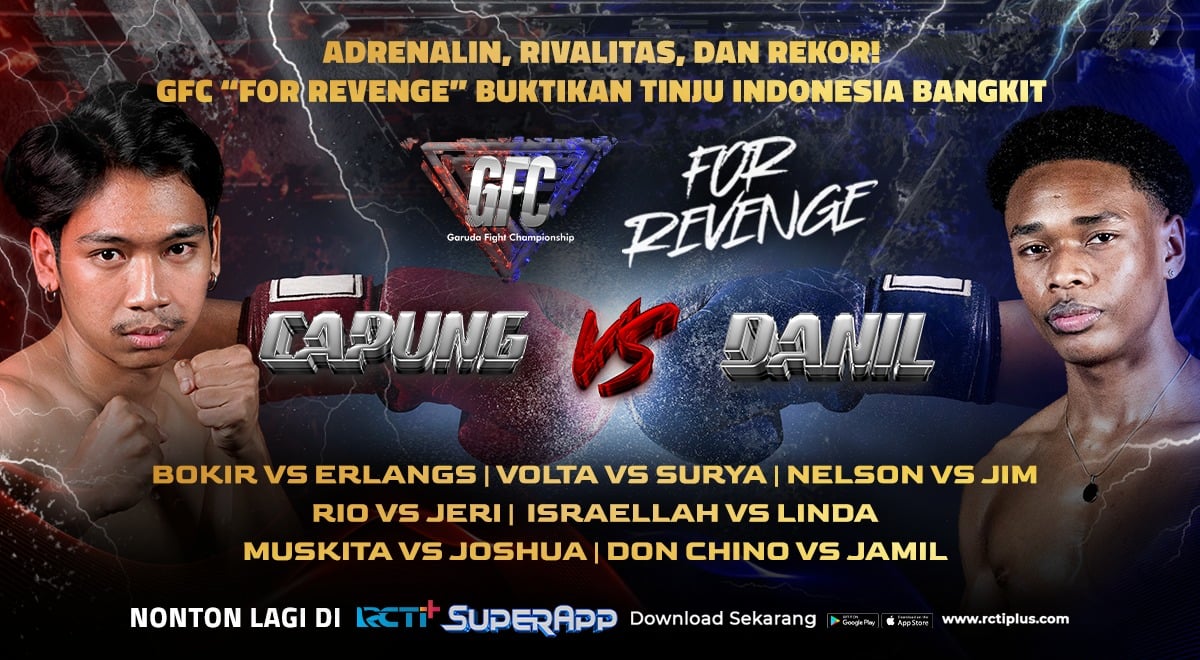 Garuda Fight Championship For Revenge Pecahkan Rekor! Lebih dari 13.000 Penonton Padati RCTI+ SuperApp