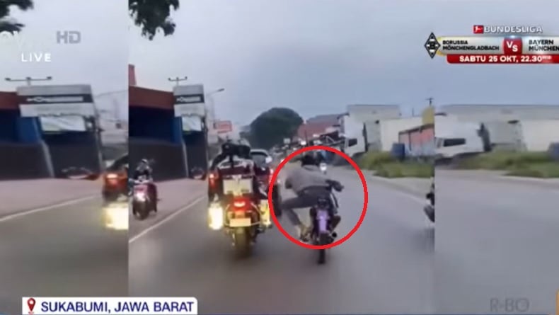 Viral! Pemotor Ugal-ugalan di Sukabumi Ditangkap Polisi