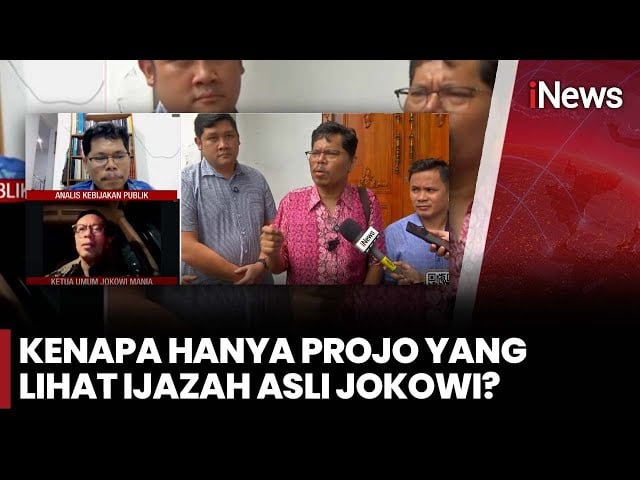 Jokowi Tunjukkan Ijazah ke Relawan Projo, Freddy Damanik: Isu Ijazah Palsu Sudah Tuntas!