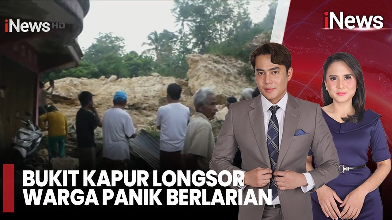 Detik-Detik Bukit Kapur Longsor di Banyumas, Timpa 3 Rumah Warga!