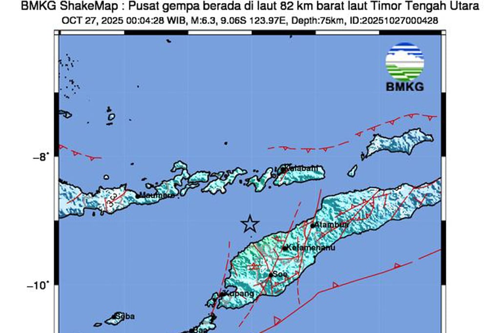 Gempa Magnitudo 6,3 Guncang Laut Sawu NTT, Ini Analisis BMKG