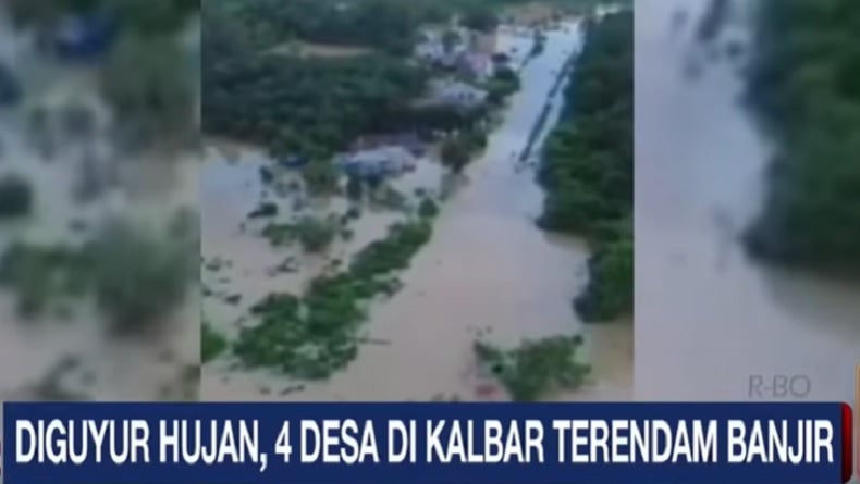 Banjir Rendam 4 Desa di Ketapang Kalbar, Warga Terpaksa Mengungsi