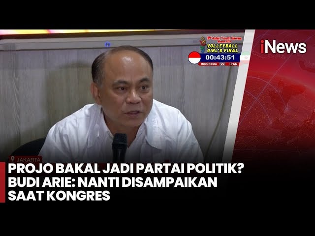 Projo Buka Peluang Jadi Partai Politik, Keputusan Ditetapkan Awal November