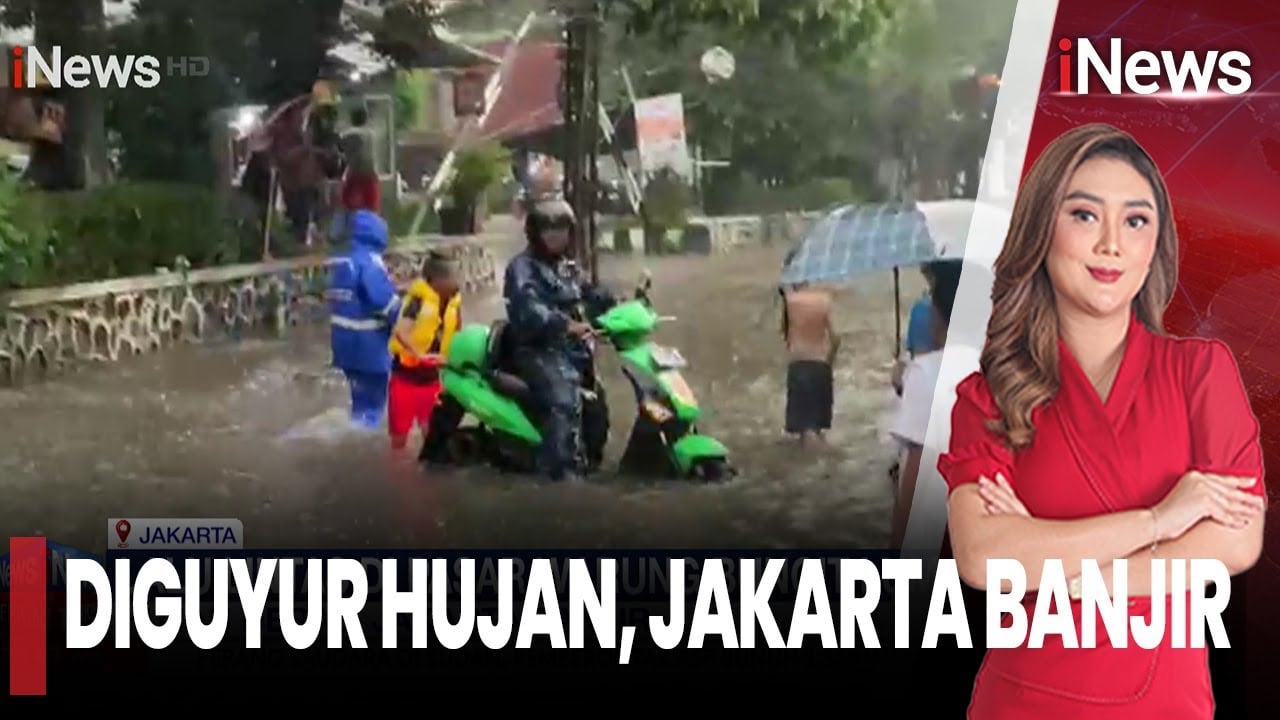 Jakarta Dikepung Banjir, Arus Lalu Lintas Lumpuh 